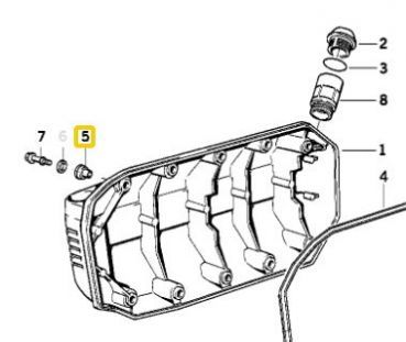 Gummibuchse Ventildeckeldichtung Schraubendichtung ersetzt BMW 11141461475 F650 G650 K1 K1004V K1100 K1200